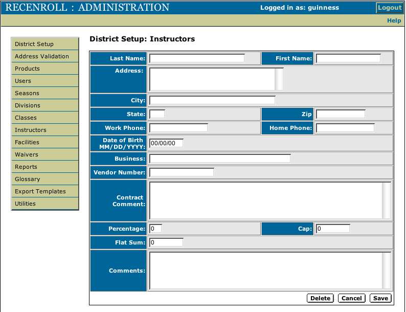 Instructor Setup 2